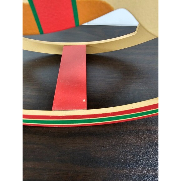 Hallmark Vintage Wooden Rocking Horse Christmas Centerpiece Card Holder 13" - Picture 10 of 13